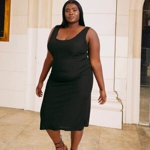 Hilary MacMillan Ribbed Midi Dress